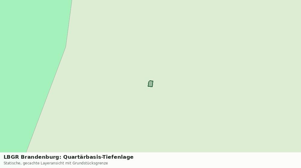 Statische Kartenansicht: LBGR Brandenburg: Quartärbasis-Tiefenlage