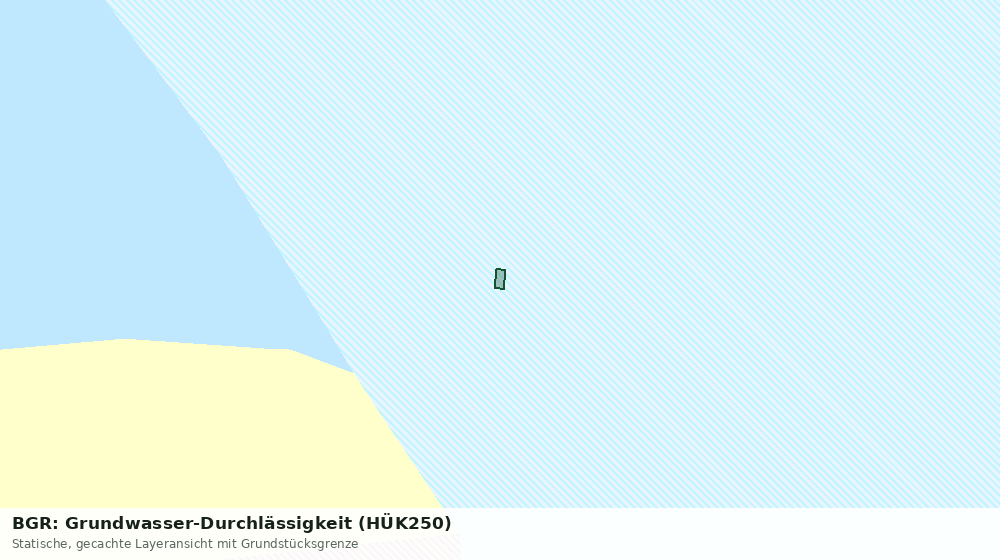 Statische Kartenansicht: BGR: Grundwasser-Durchlässigkeit (HÜK250)
