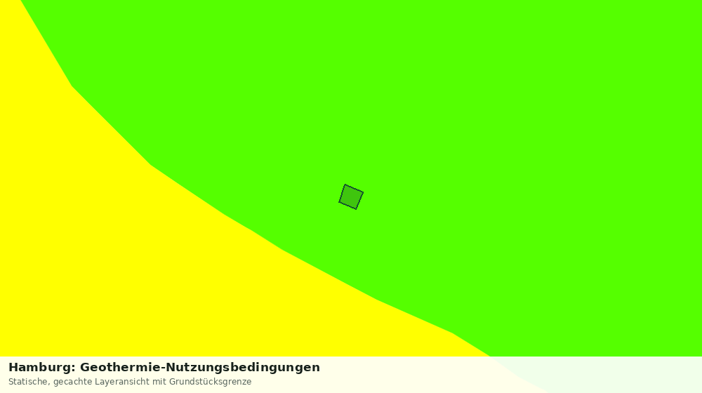 Statische Kartenansicht: Hamburg: Geothermie-Nutzungsbedingungen