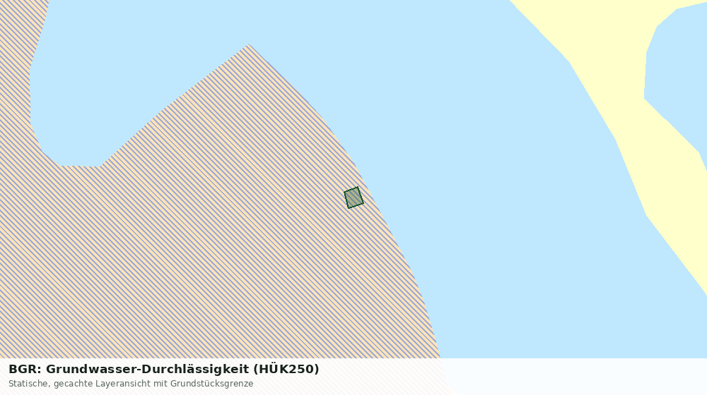 Statische Kartenansicht: BGR: Grundwasser-Durchlässigkeit (HÜK250)