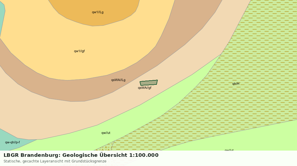 Statische Kartenansicht: LBGR Brandenburg: Geologische Übersicht 1:100.000