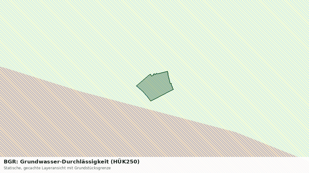 Statische Kartenansicht: BGR: Grundwasser-Durchlässigkeit (HÜK250)