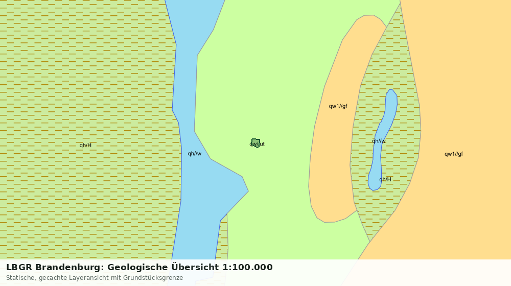 Statische Kartenansicht: LBGR Brandenburg: Geologische Übersicht 1:100.000