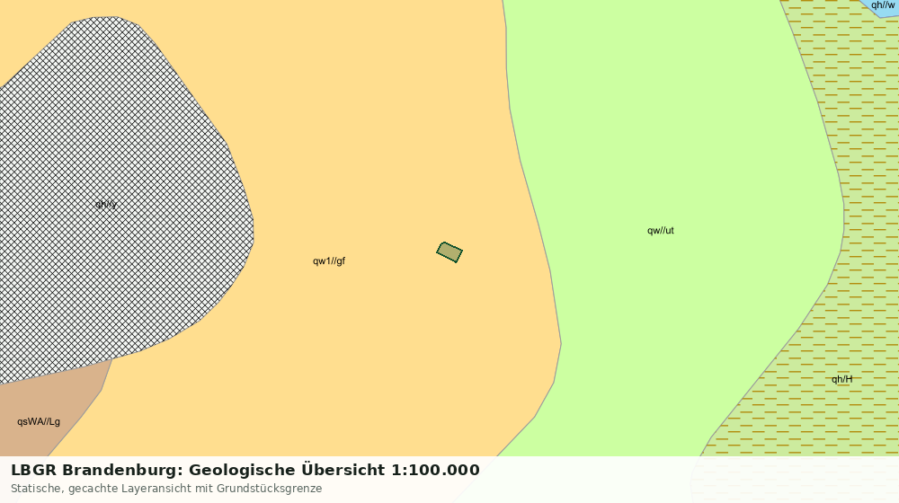 Statische Kartenansicht: LBGR Brandenburg: Geologische Übersicht 1:100.000