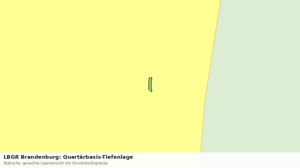 Statische Kartenansicht: LBGR Brandenburg: Quartärbasis-Tiefenlage