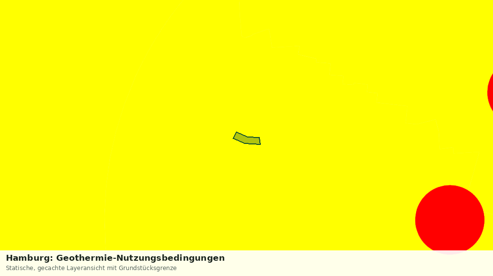 Statische Kartenansicht: Hamburg: Geothermie-Nutzungsbedingungen
