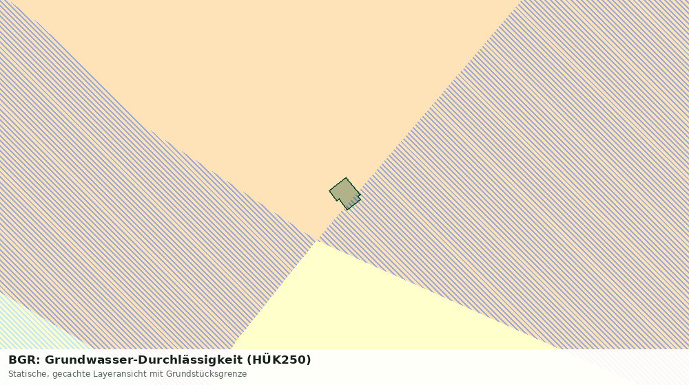 Statische Kartenansicht: BGR: Grundwasser-Durchlässigkeit (HÜK250)