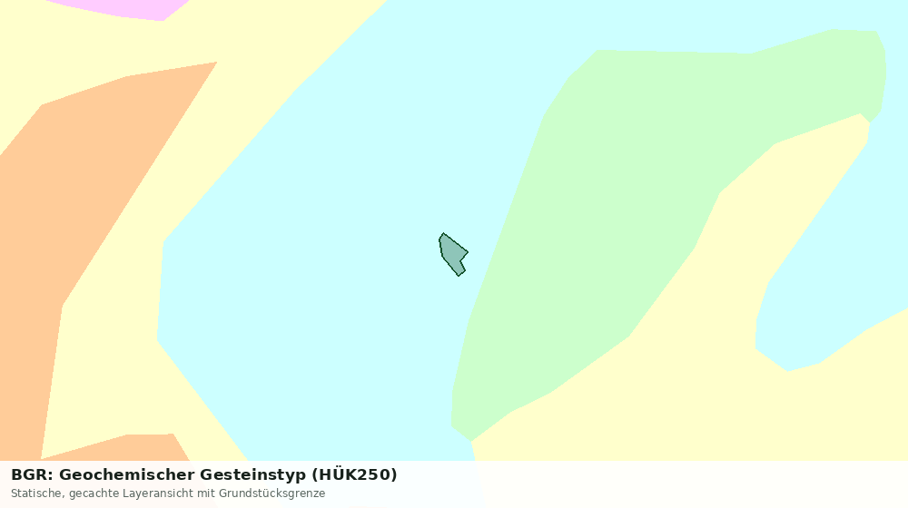 Statische Kartenansicht: BGR: Geochemischer Gesteinstyp (HÜK250)