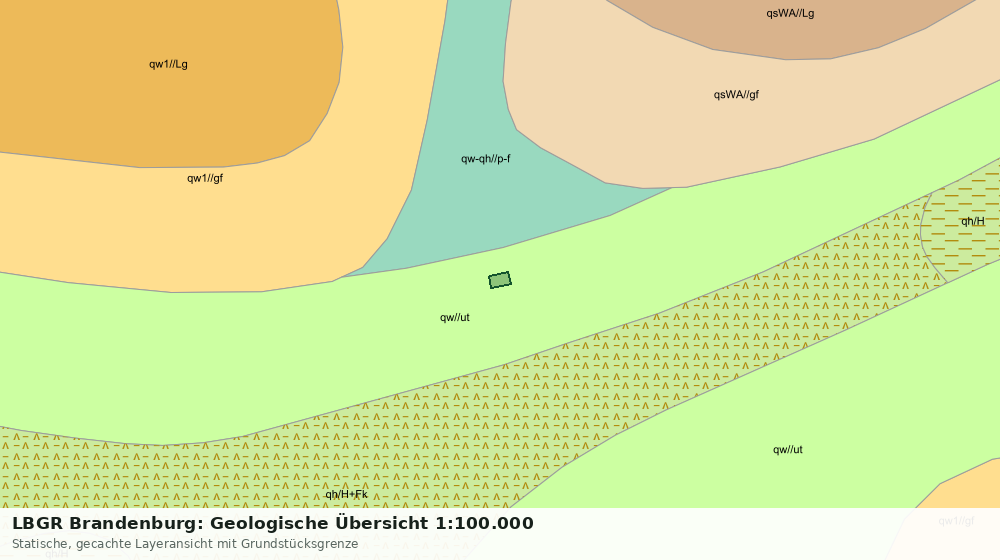 Statische Kartenansicht: LBGR Brandenburg: Geologische Übersicht 1:100.000