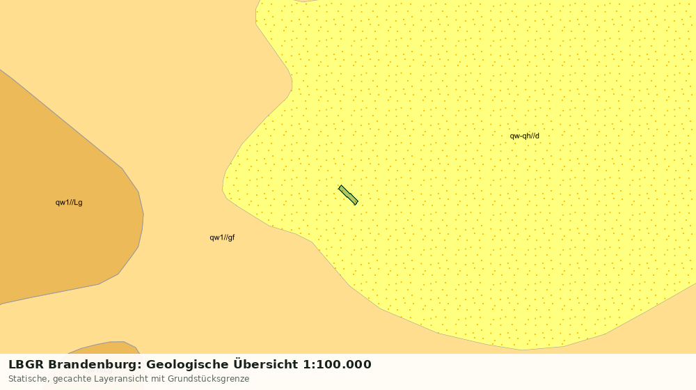 Statische Kartenansicht: LBGR Brandenburg: Geologische Übersicht 1:100.000