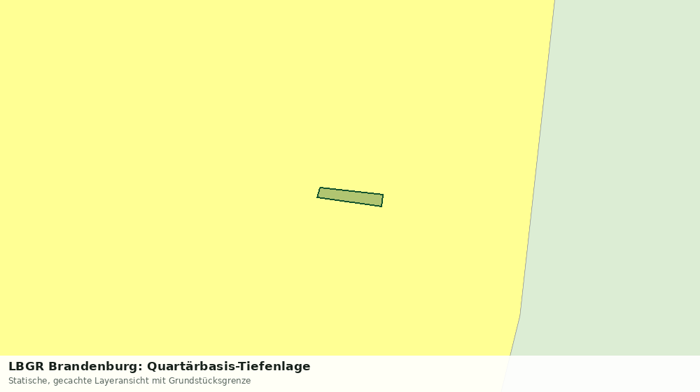 Statische Kartenansicht: LBGR Brandenburg: Quartärbasis-Tiefenlage