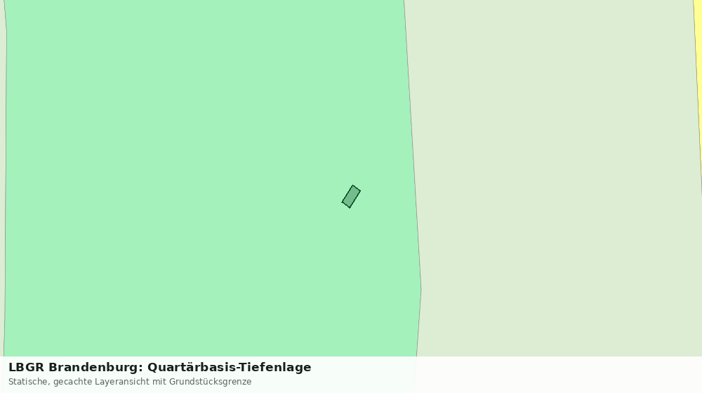Statische Kartenansicht: LBGR Brandenburg: Quartärbasis-Tiefenlage