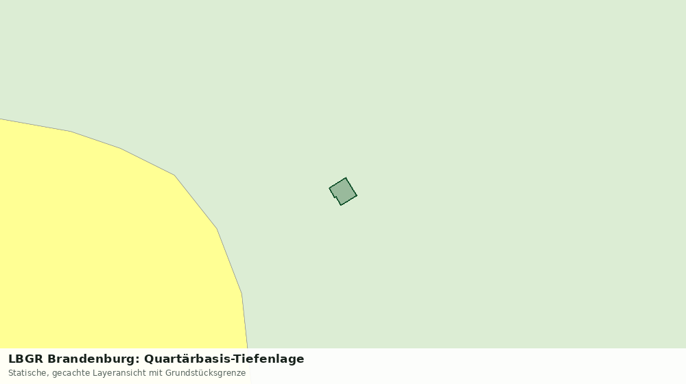 Statische Kartenansicht: LBGR Brandenburg: Quartärbasis-Tiefenlage