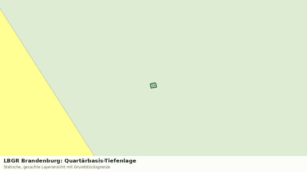Statische Kartenansicht: LBGR Brandenburg: Quartärbasis-Tiefenlage