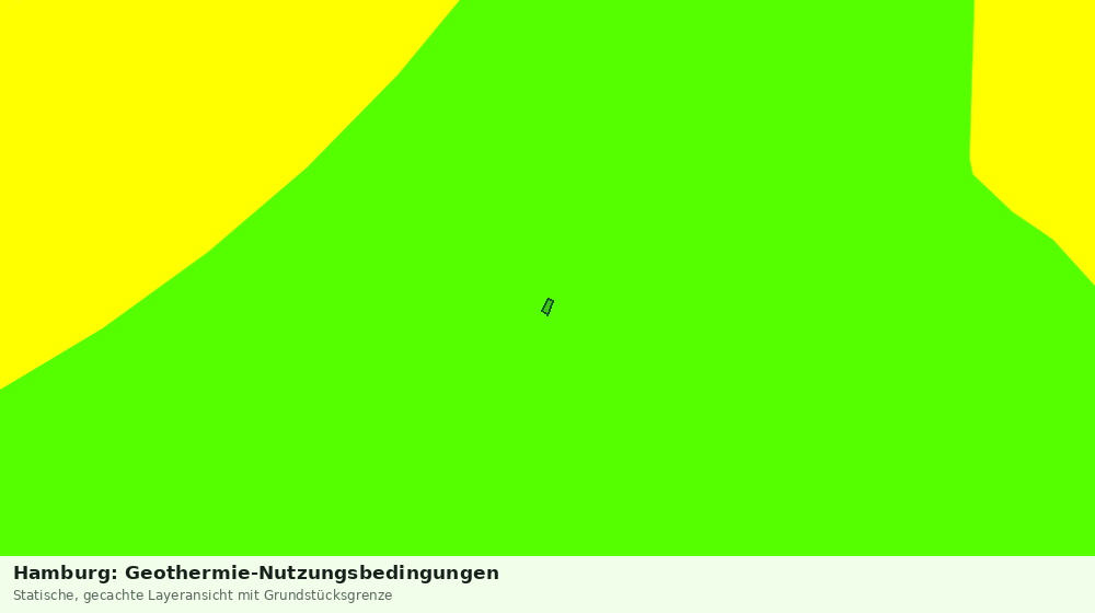 Statische Kartenansicht: Hamburg: Geothermie-Nutzungsbedingungen