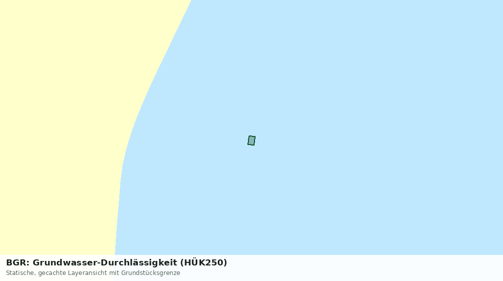 Statische Kartenansicht: BGR: Grundwasser-Durchlässigkeit (HÜK250)
