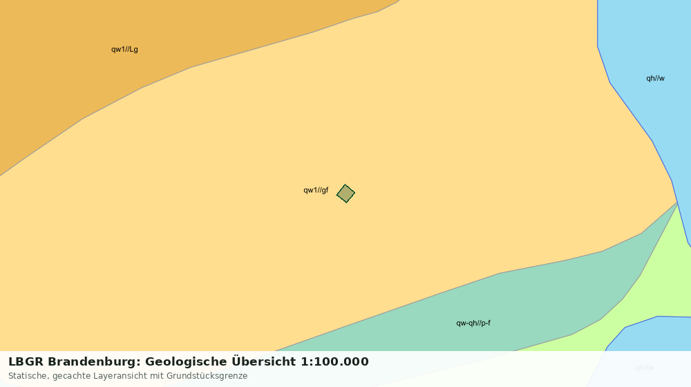 Statische Kartenansicht: LBGR Brandenburg: Geologische Übersicht 1:100.000