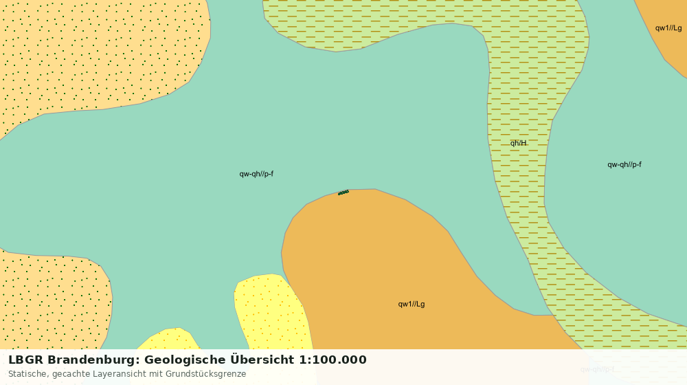 Statische Kartenansicht: LBGR Brandenburg: Geologische Übersicht 1:100.000