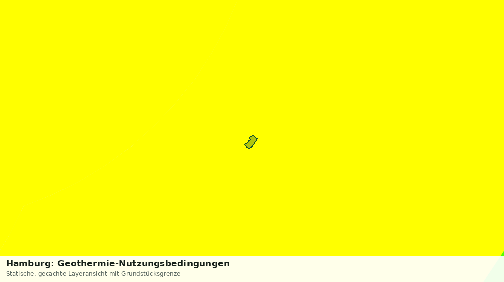 Statische Kartenansicht: Hamburg: Geothermie-Nutzungsbedingungen