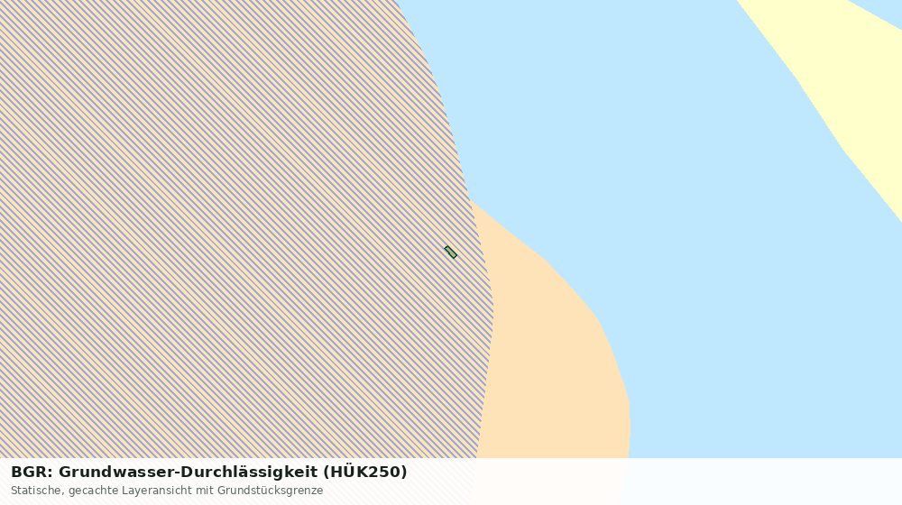 Statische Kartenansicht: BGR: Grundwasser-Durchlässigkeit (HÜK250)