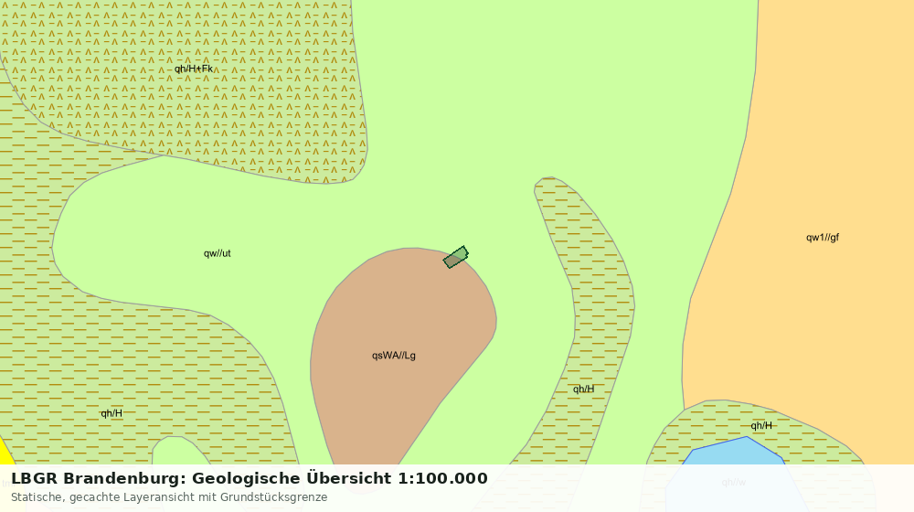 Statische Kartenansicht: LBGR Brandenburg: Geologische Übersicht 1:100.000