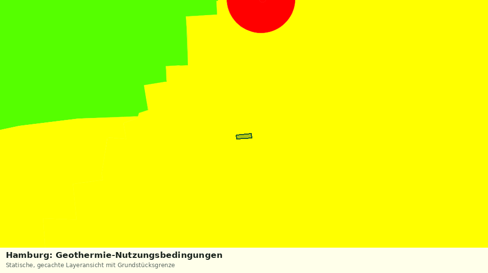 Statische Kartenansicht: Hamburg: Geothermie-Nutzungsbedingungen