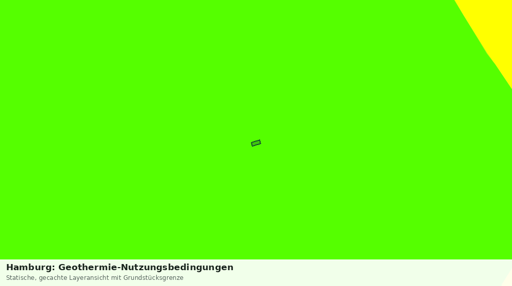 Statische Kartenansicht: Hamburg: Geothermie-Nutzungsbedingungen