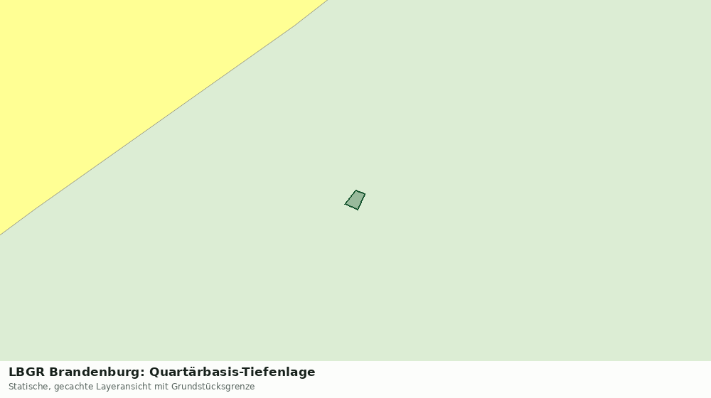 Statische Kartenansicht: LBGR Brandenburg: Quartärbasis-Tiefenlage