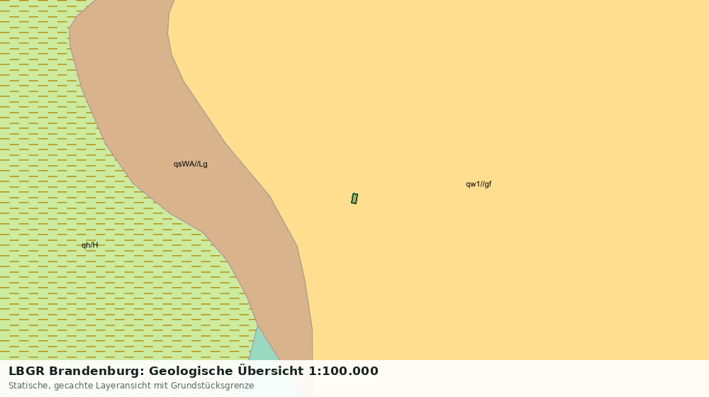 Statische Kartenansicht: LBGR Brandenburg: Geologische Übersicht 1:100.000
