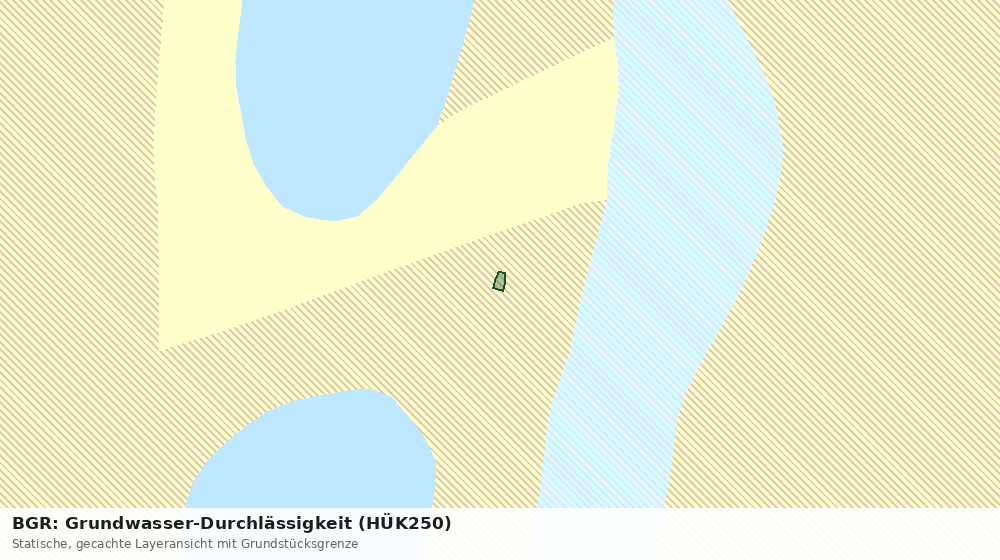 Statische Kartenansicht: BGR: Grundwasser-Durchlässigkeit (HÜK250)