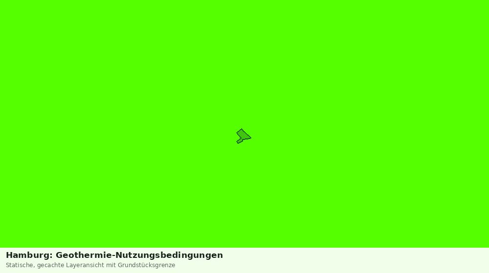 Statische Kartenansicht: Hamburg: Geothermie-Nutzungsbedingungen