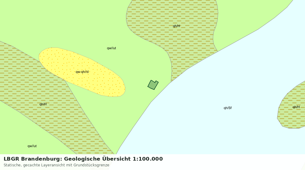 Statische Kartenansicht: LBGR Brandenburg: Geologische Übersicht 1:100.000