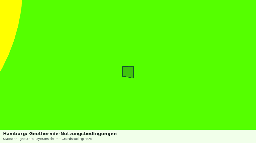Statische Kartenansicht: Hamburg: Geothermie-Nutzungsbedingungen