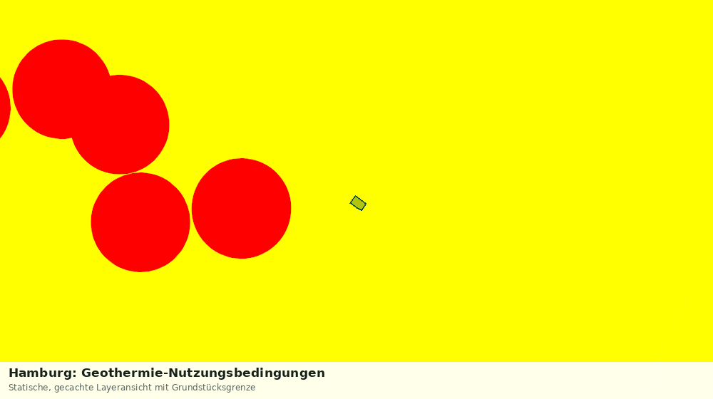 Statische Kartenansicht: Hamburg: Geothermie-Nutzungsbedingungen