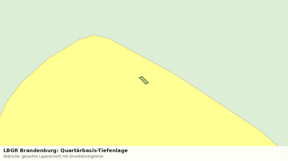 Statische Kartenansicht: LBGR Brandenburg: Quartärbasis-Tiefenlage