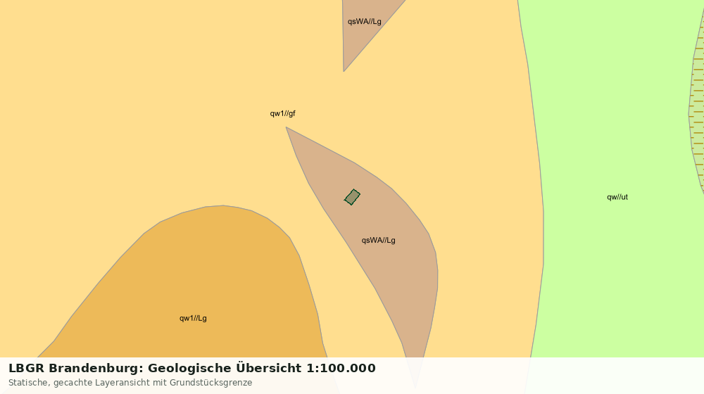 Statische Kartenansicht: LBGR Brandenburg: Geologische Übersicht 1:100.000