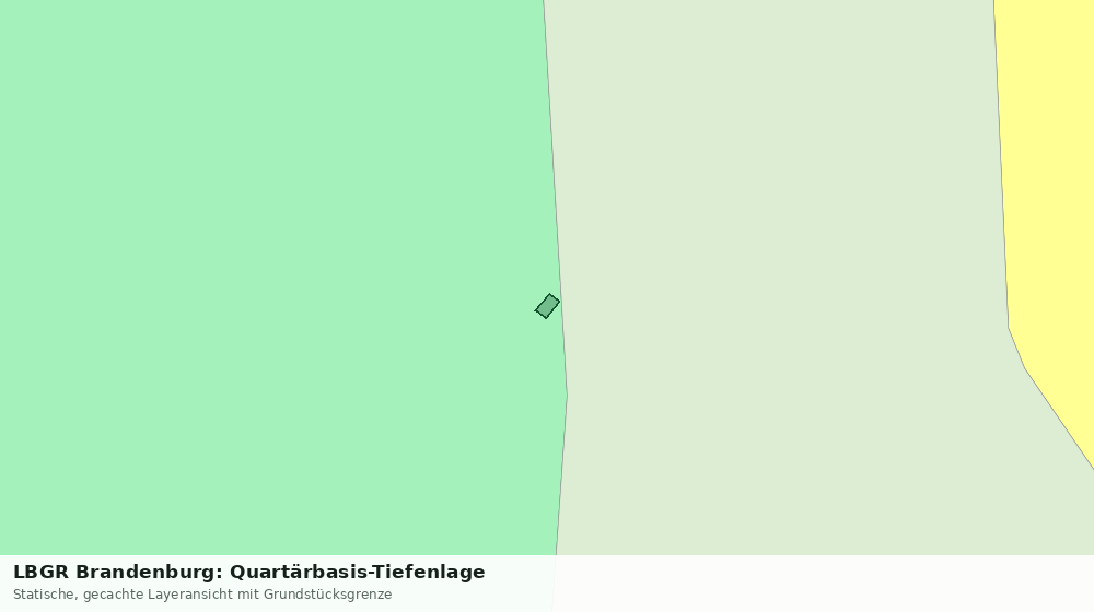 Statische Kartenansicht: LBGR Brandenburg: Quartärbasis-Tiefenlage