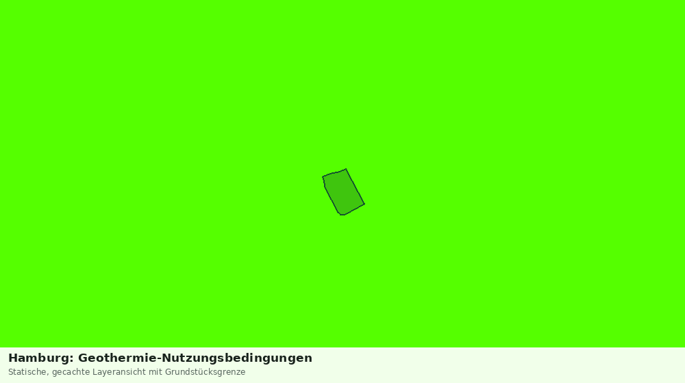 Statische Kartenansicht: Hamburg: Geothermie-Nutzungsbedingungen
