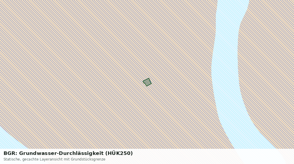 Statische Kartenansicht: BGR: Grundwasser-Durchlässigkeit (HÜK250)