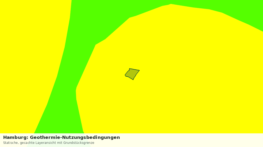 Statische Kartenansicht: Hamburg: Geothermie-Nutzungsbedingungen