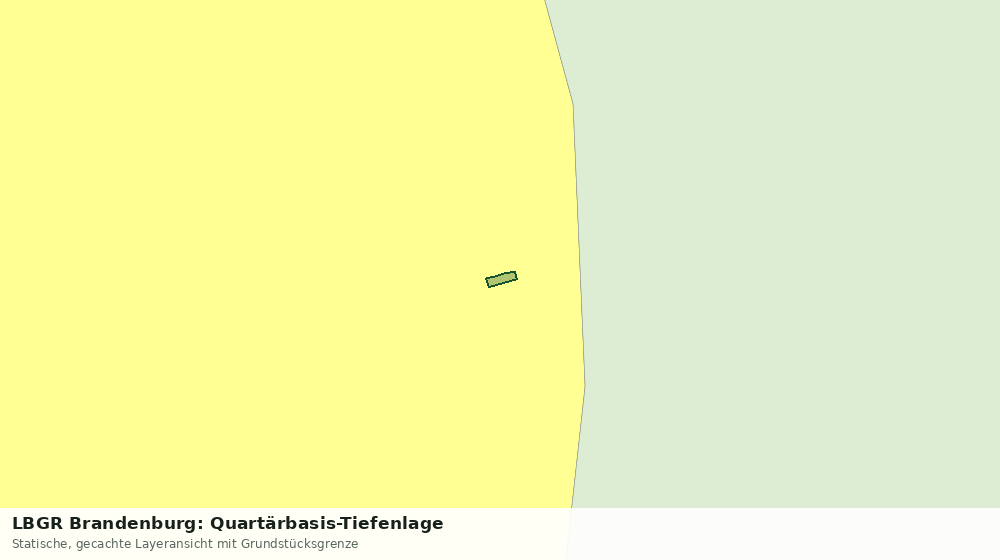 Statische Kartenansicht: LBGR Brandenburg: Quartärbasis-Tiefenlage