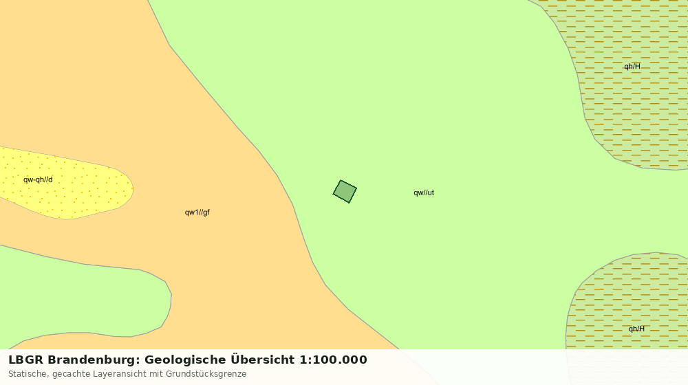 Statische Kartenansicht: LBGR Brandenburg: Geologische Übersicht 1:100.000