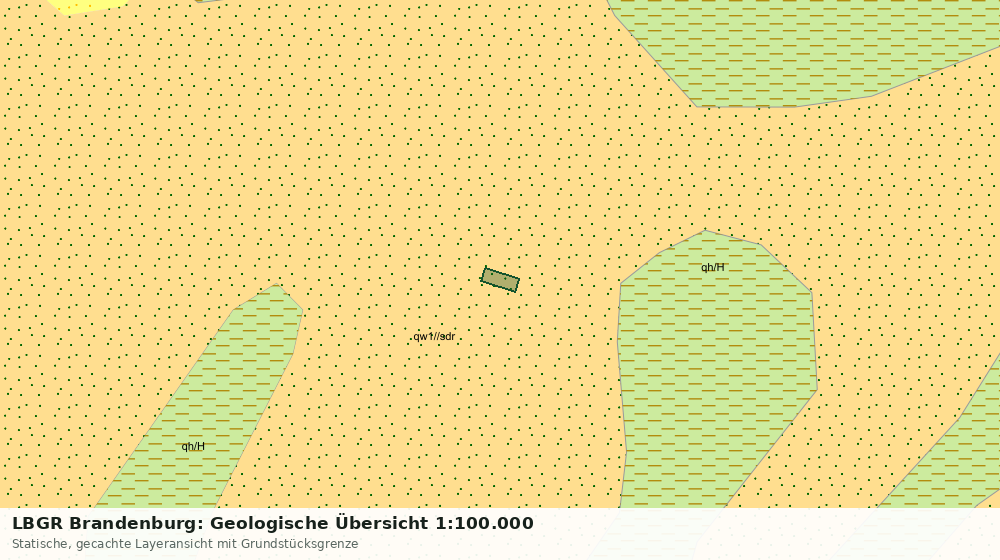 Statische Kartenansicht: LBGR Brandenburg: Geologische Übersicht 1:100.000