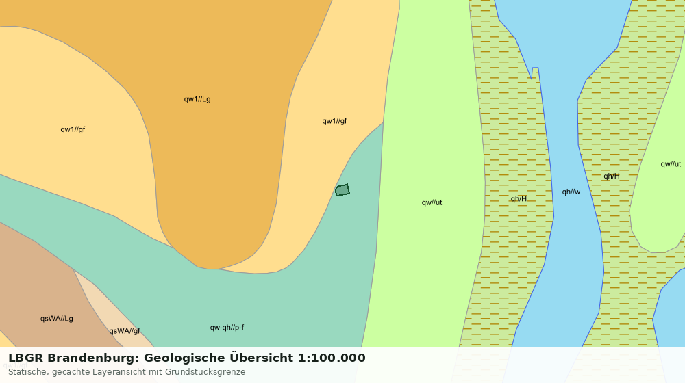 Statische Kartenansicht: LBGR Brandenburg: Geologische Übersicht 1:100.000