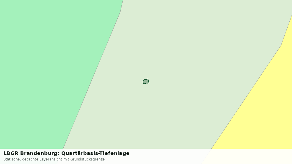 Statische Kartenansicht: LBGR Brandenburg: Quartärbasis-Tiefenlage