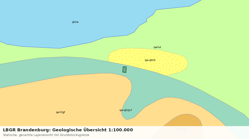 Statische Kartenansicht: LBGR Brandenburg: Geologische Übersicht 1:100.000