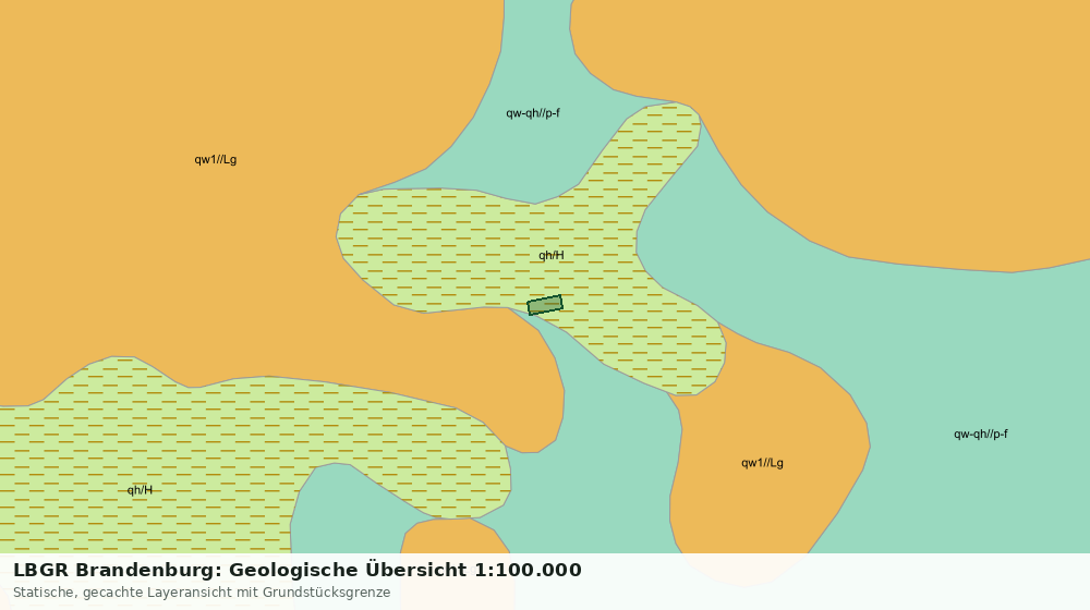Statische Kartenansicht: LBGR Brandenburg: Geologische Übersicht 1:100.000