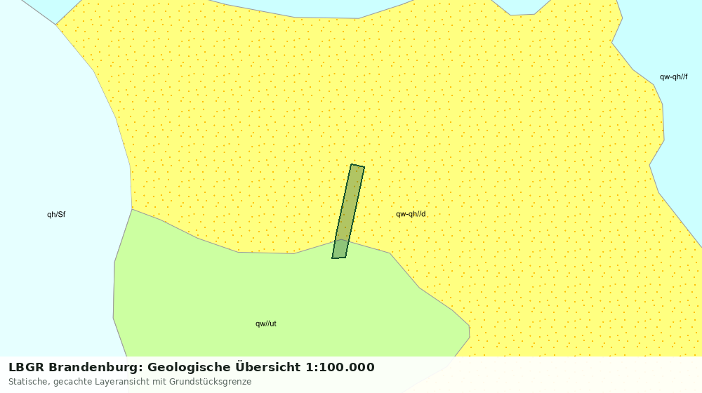 Statische Kartenansicht: LBGR Brandenburg: Geologische Übersicht 1:100.000