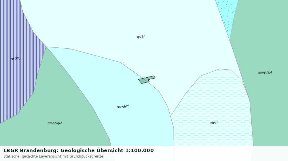 Statische Kartenansicht: LBGR Brandenburg: Geologische Übersicht 1:100.000