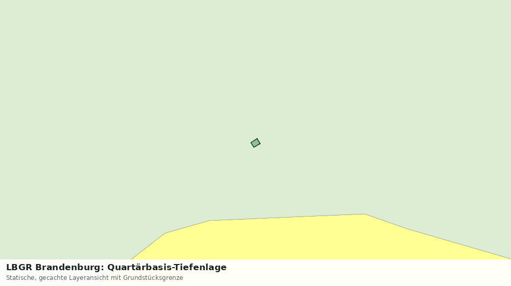 Statische Kartenansicht: LBGR Brandenburg: Quartärbasis-Tiefenlage